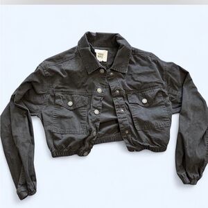 Women's Black Cropped Jacket